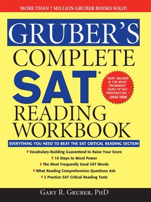 cover image of Gruber's Complete SAT Reading Workbook